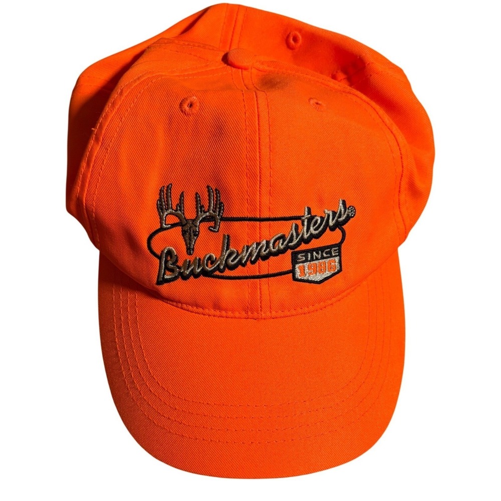 Buckmasters Paramount Outdoors Blaze Orange Hunting Hat‎ Adjustable Cap Mens Hat